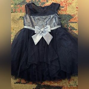 Pretty blue sparkly toddler dress